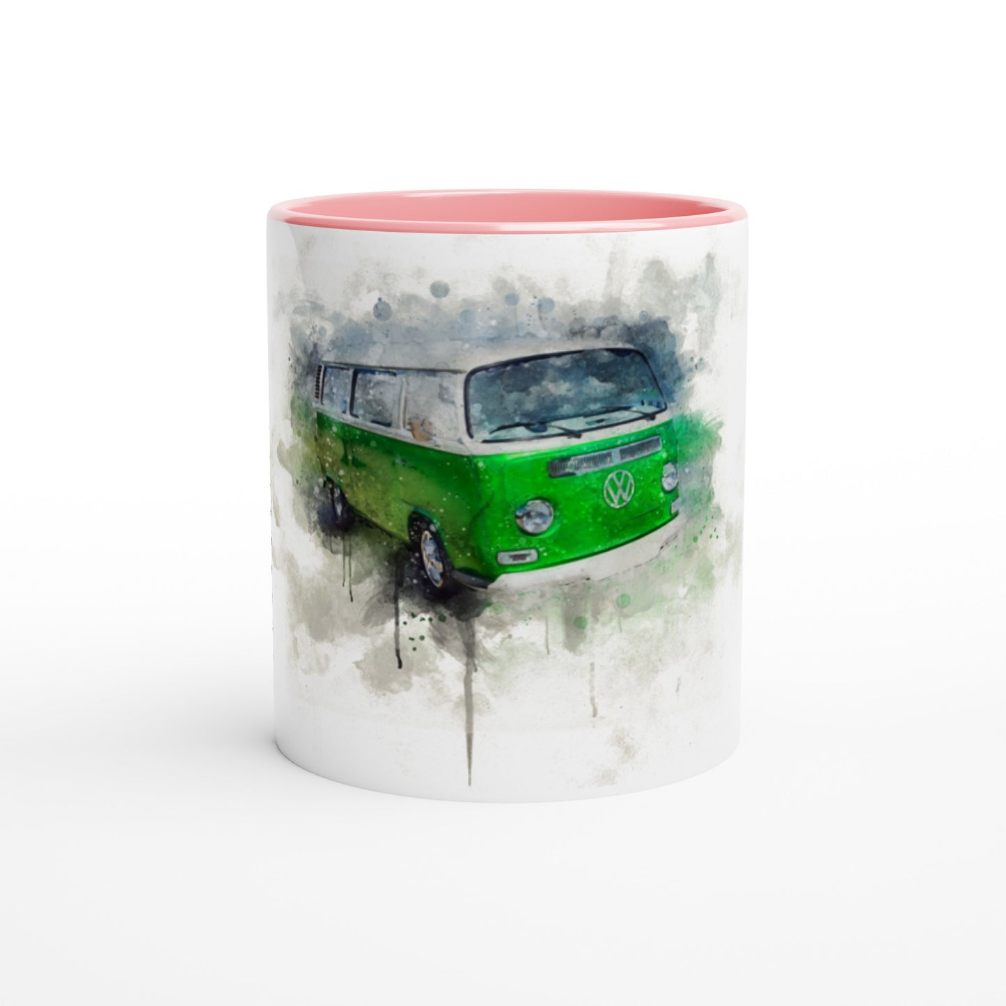 White 11oz Ceramic Mug with Color Inside