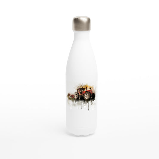 White 17oz Stainless Steel Water Bottle