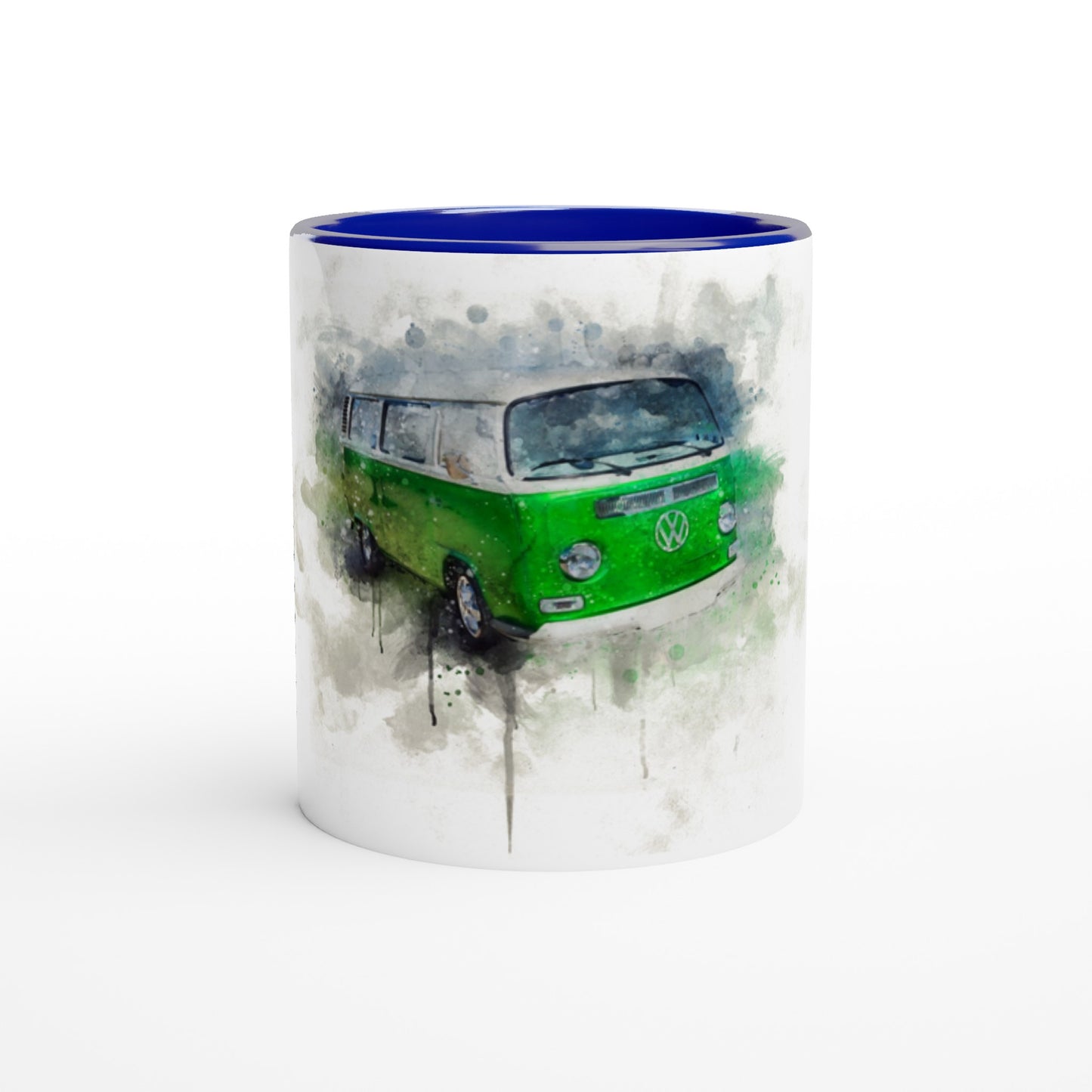 White 11oz Ceramic Mug with Color Inside