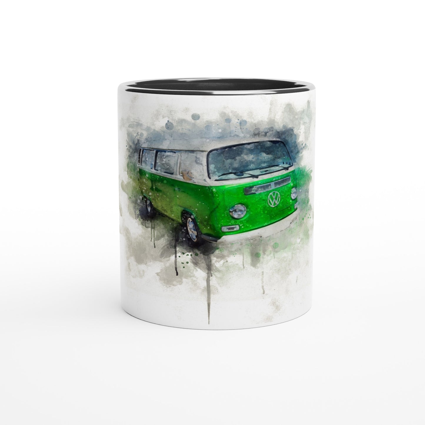 White 11oz Ceramic Mug with Color Inside